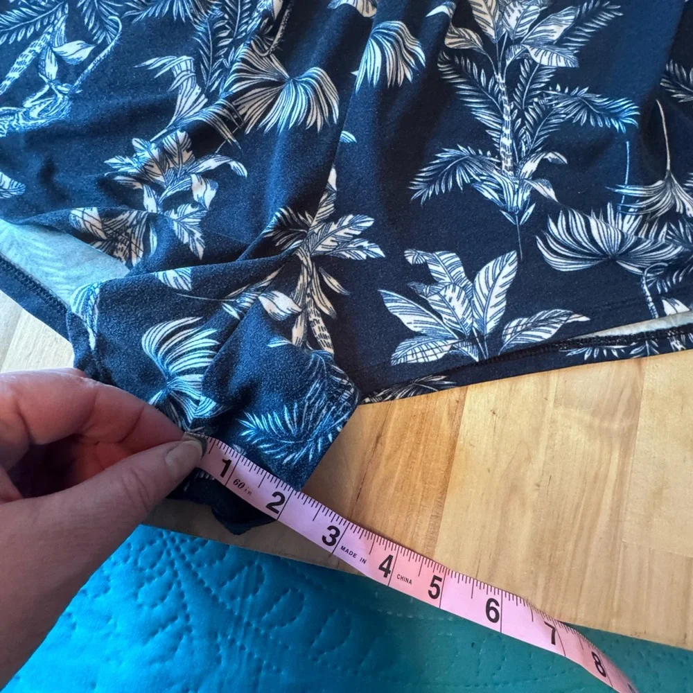 Secret Treasures 3X Tropical Print Lounge Shorts Elastic Waist Plus Size